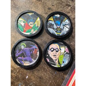 DC Batman Coasters - Joker, Robin, and Riddler